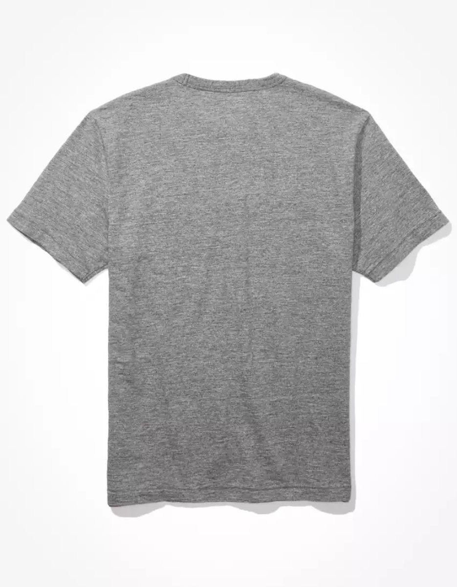 T Shirts American Eagle AE Super Soft Slub Grise Homme | DSB-31447990